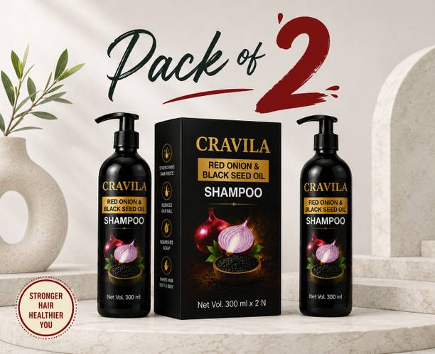 CRAVILA Red Onion Hair Growth Healthy Scalp Shampoo 600ml
