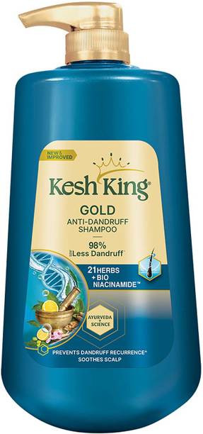 Kesh King Gold Anti-Dandruff Shampoo with 21 Herbs for Men & Women