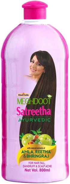 MEGHDOOT Ayurvedic Satreetha Shampoo for Hair Fall, Dandruff & Scalp Acne
