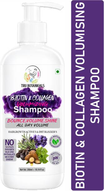 TRU BOTANICALS Biotin & Collagen Volumizing Shampoo Plant Biotin & Collagen, ColourSafe ,