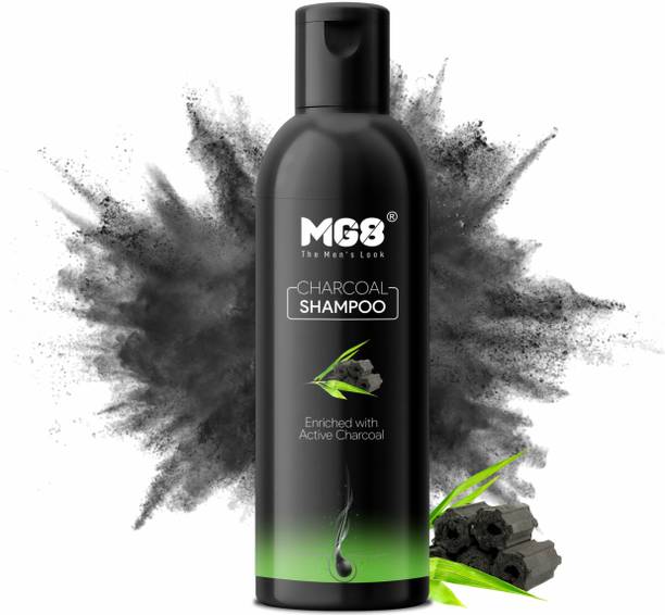 MG8 Charcoal Shampoo|Stimulates Hair Growth|Prevents Dandruff|Deep Cleanses Scalp