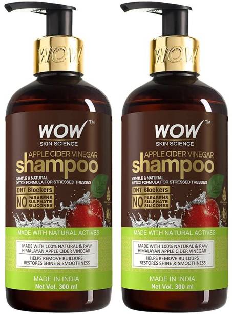 WOW SKIN SCIENCE Apple Cider Vinegar Shampoo|Restores Shine & Smoothness|No Parabens & sulphates
