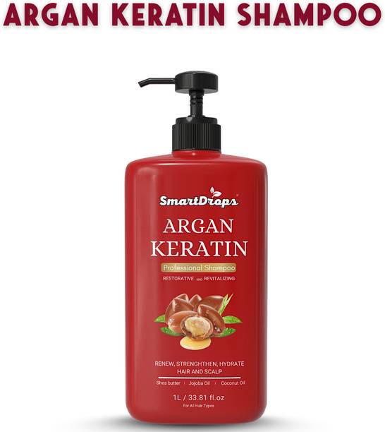 smartdrops Argan Keratin Hair Shampoo for Smooth and Manageable Hair Care