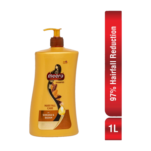 Meera Hairfall Care Shampoo,Shikakai and Goodness Of Badam ,Paraben Free
