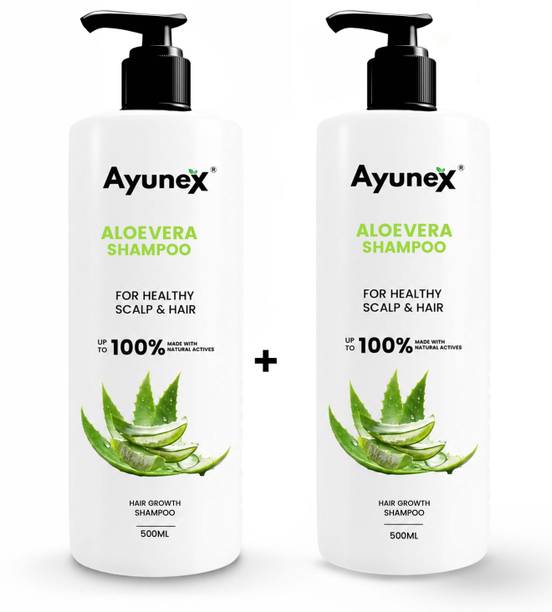 AYUNEX Aloe Vera Shampoo for Healthy Scalp & Hair | Hydrating & Sulphate-Free