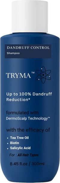 Tryma Dandruff Control Shampoo|Up to 100% Dandruff Reduction*| Salicylic Acid & Biotin