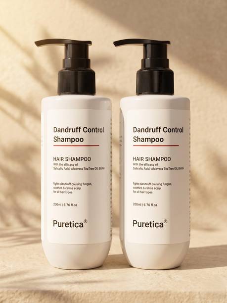 Puretica Anti-Dandruff Shampoo with Salicylic Acid, Tea Tree Oil & Biotin