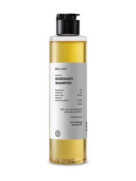 BRILLARE 6% Rosemary Shampoo with 2% Caffeine for Hair Growth & Hair Fall Control