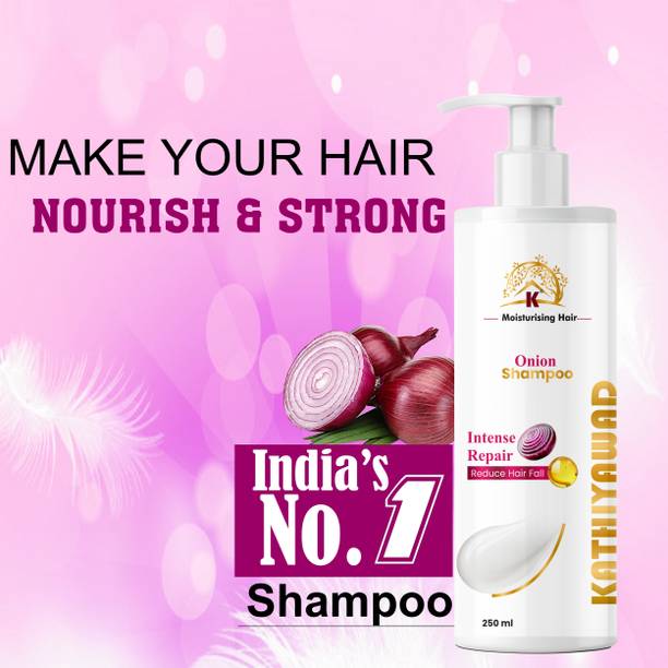Kathiyawad ''Onion Oil Infused Shampoo – Nourishing Cleanser for Damaged Hair''