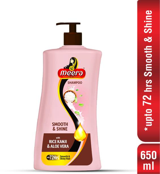 Meera Shampoo with Rice Kanji and | Aloe Vera for Smooth & Shiny Hair upto 72 Hours|