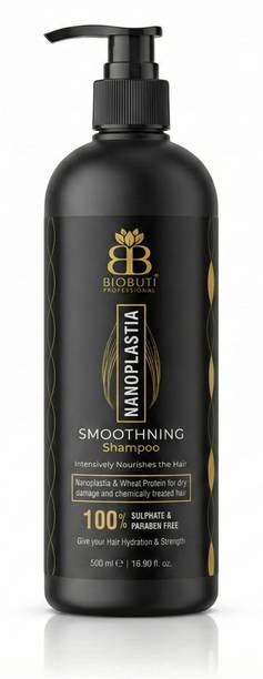 Biobuti Nanoplastia Smoothning Shampoo 500ml, Sulphate & Paraben Free, Wheat Protein