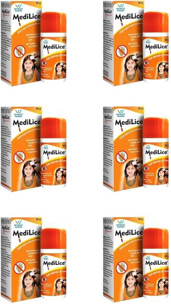 WINGS PHARMA Medilice Removes Lice Eggs Larvae in Kids Men & Women Prevents Recurrence (6) x