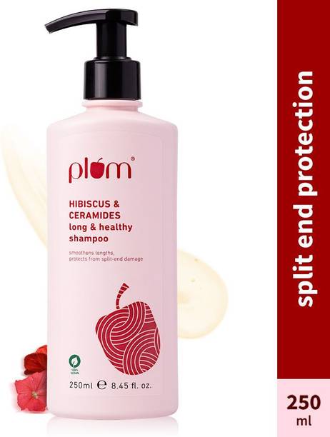 Plum Hibiscus & Ceramides Long & Healthy Shampoo|Conditions Hair,Prevents Split Ends