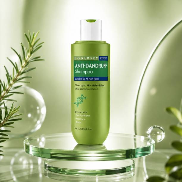 bodarsky Anti Dandruff Shampoo with Zinc Pyrithione Rosemary Biotin for Daily Scalp Care