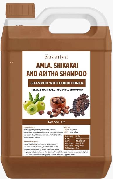 savariya Premium Herbal Shampoo With Aritha Amla Extracts