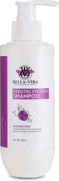 bella vira Paraben free Keratin Protein Shampoo for Hair fall & Reduce Breakage Hair 250 ml