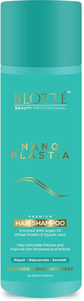 BLOTTE Nano Plastia Hair Shampoo with Argan Oil, Wheat Protein Improve Hair Thickness