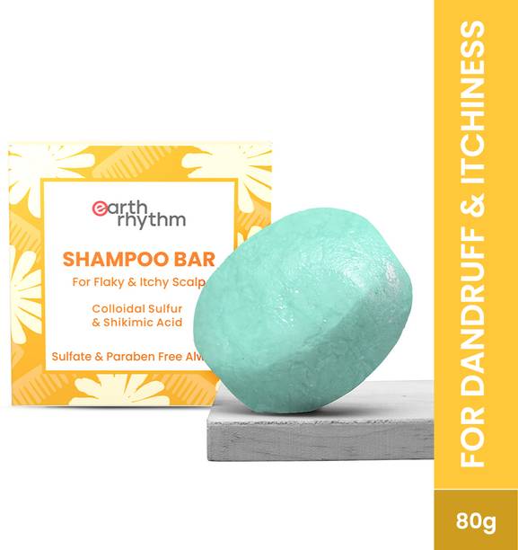 Earth Rhythm Murumuru Butter Anti-Dandruff Shampoo Bar, For Dry, Frizzy and Curly Hair