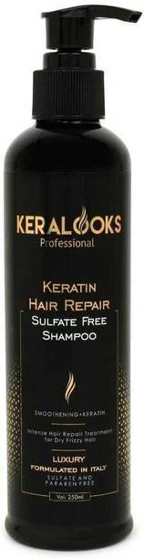 keralooks professional keratin sulphate free shampoo for dry and frizzy hair
