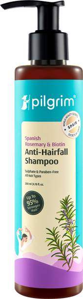 Pilgrim Spanish Rosemary Biotin Shampoo for Men & Women|Reduce Hair loss & Breakage
