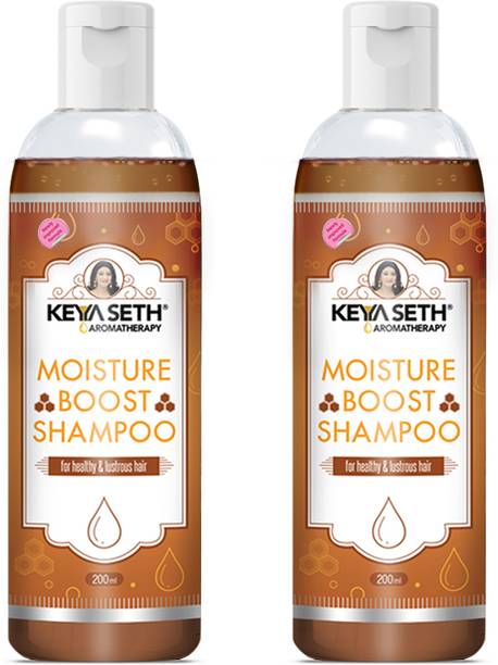 KEYA SETH AROMATHERAPY Moisture Boost Shampoo for Dry Dull Frizzy Hair- Makes Hair Shine, Soft, Smooth & Silky with Honey, Milk Protein, Pro -Vitamin B5 for Men & Women.
