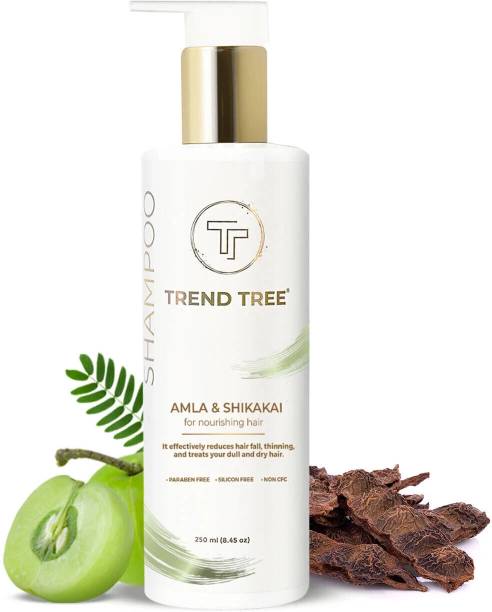 TRENDTREE Amla & Shikakai Shampoo for Nourishing Hair | Damage Repair | Paraben Free