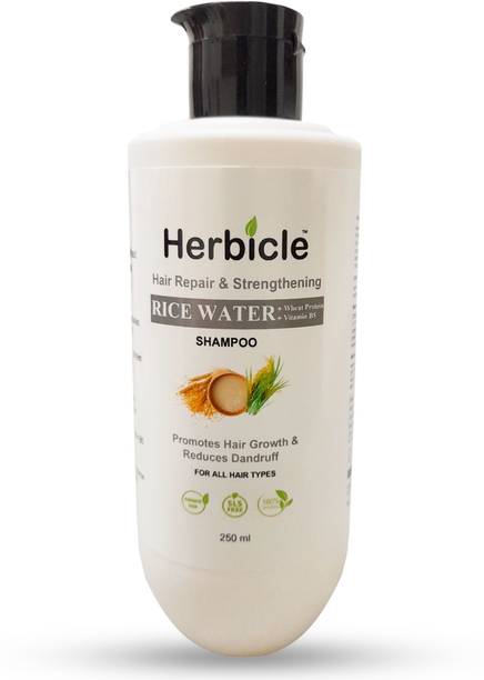 Herbicle Rice Water+Wheat Protein Vitamin B5 Shampoo|100% natural|For All Hair Types