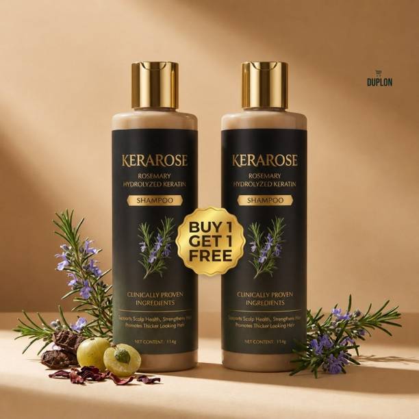 Duplon Keratin Shampoo | and leaves hair looking softer - Kerarose Rosemary Hair