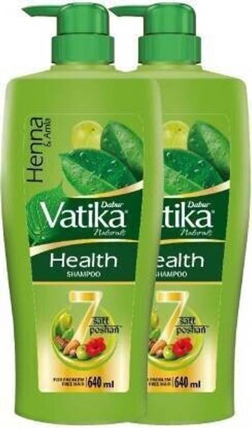 DABUR VATIKA Health Shampoo Heena & Amla Pack of 2