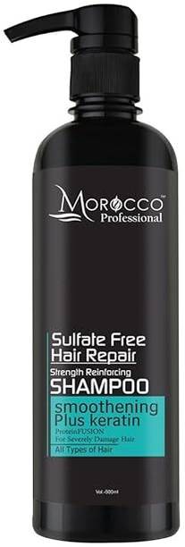 Morocco Professional Sulphate Free Smoothening Plus Keratin Shampoo for Dry, Frizzy & Weak Hair