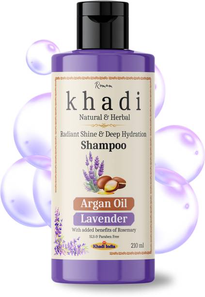Romam Khadi Argan Oil and Lavender Sulfate Free Radiant Shine & Deep Hydration Shampoo