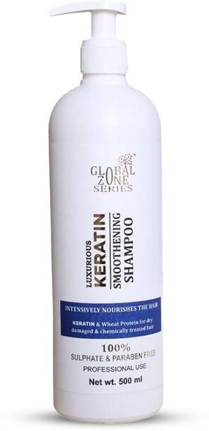 GLOBAL ZONE SERIES Keratin Smoothing Shampoo & Set – Sulphate-Free, Paraben-Free