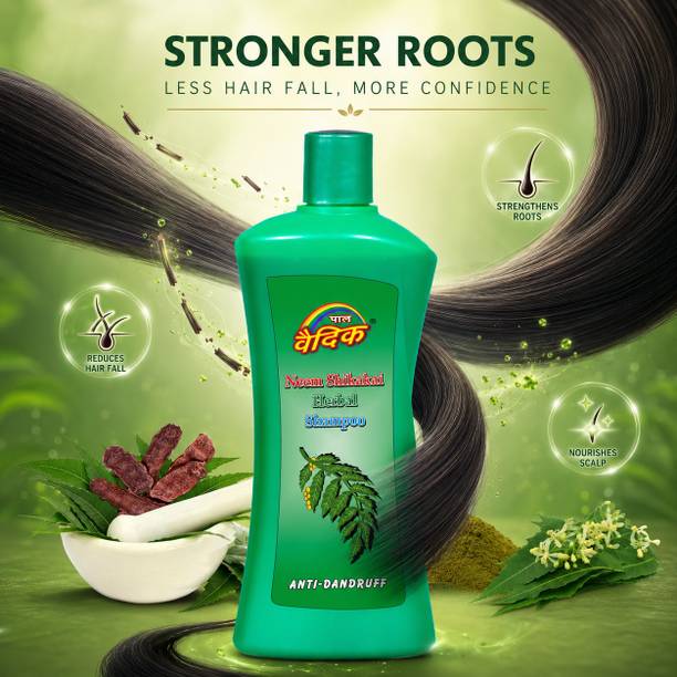 Pal Vedic Neem Shikakai Shampoo Anti Dandruff Shampoo 400ml for Men & Women