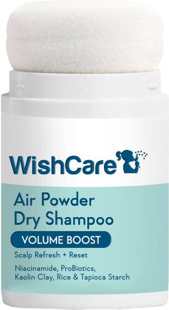 WishCare Air Powder Dry Shampoo for Oily Hair & Scalp, No White Cast & Aerosol