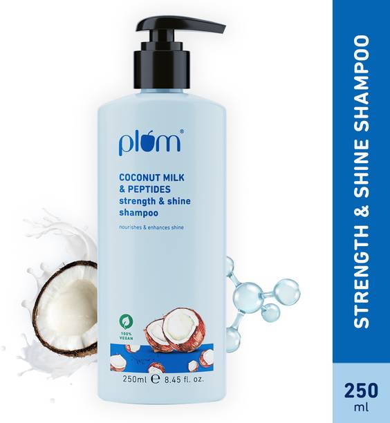 Plum Coconut Milk & Peptides shampoo, Strong, Shiny Hair, SLS par