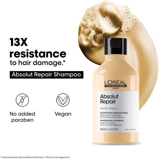 L'Oréal Professionnel Repair Shampoo For Dry and Damaged Hair 300ml With Protein & Omega-9