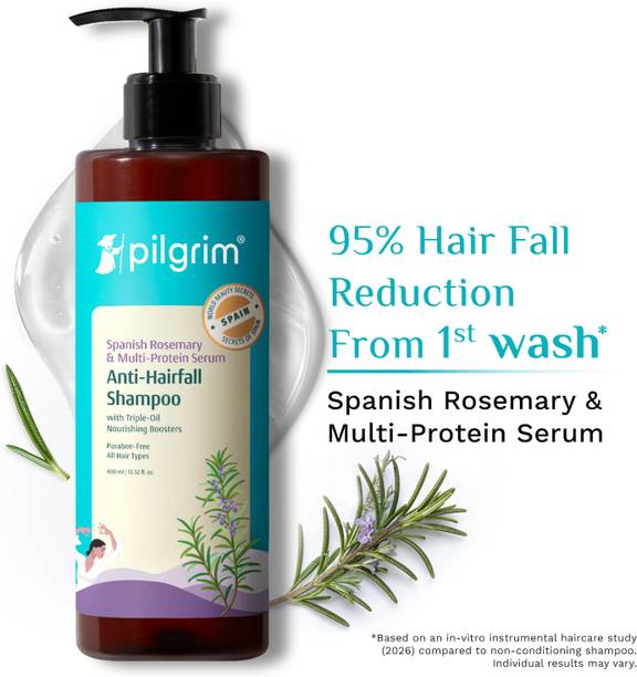 Pilgrim Spanish Rosemary & Biotin Anti Hairfall Shampoo | Reduce Hair Loss & Breakage