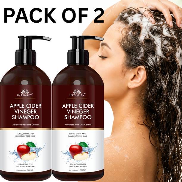 INTIMIFY Apple Cider Vinegar Shampoo removes Dandruff, restores shine.