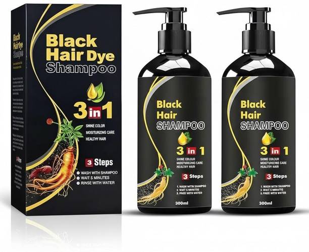 bontela Black Hair Shampoo 3in Natural Hair Dye Shampoo