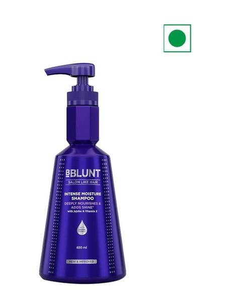 BBlunt Intense Moisture Shampoo with Jojoba and Vitamin E for Dry & Frizzy Hair