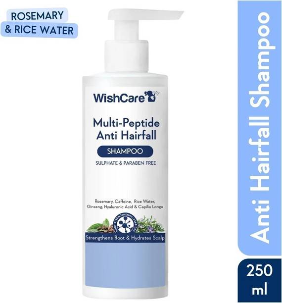 WishCare Multi Peptide Anti Hairfall Shampoo with Rice Water , Rosemary & Caffeine
