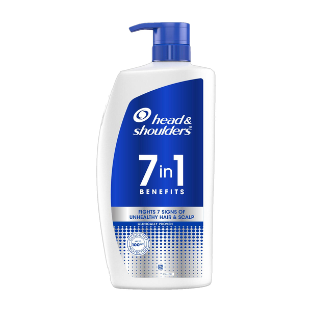 HEAD & SHOULDERS 7in1 Anti-Dandruff Shampoo | For All Hair Types | For All Hair Types 1 L
