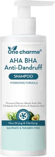 ONE CHARME AHA BHA Anti Dandruff Shampoo Flake Free Itch Relief Sulphate Free