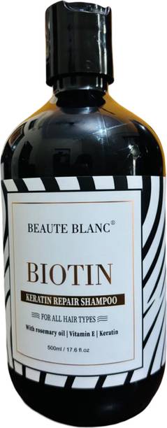 BEAUTE BLANC Biotin keratin Repair Shampoo Vitamin E, With Rosemary Oil