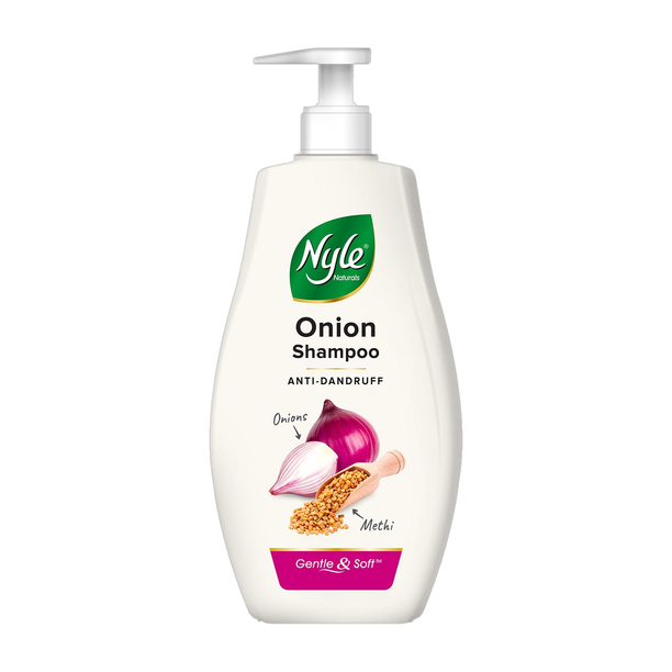 Nyle Naturals Anti Dandruff Onion Shampoo|For Dandruff Free Hair |Onion & Fenugreek