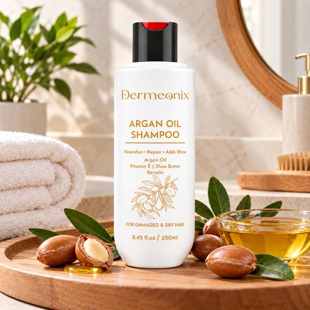 DERMIONIX Dermeonix Argan Shampoo with Vitamin E & Shea Butter | 250 ml