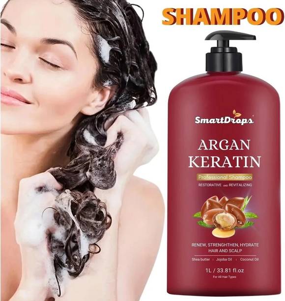 smartdrops Argan Shampoo For Dry & Frizzy Hair, For Men & Women Hair Shampoo