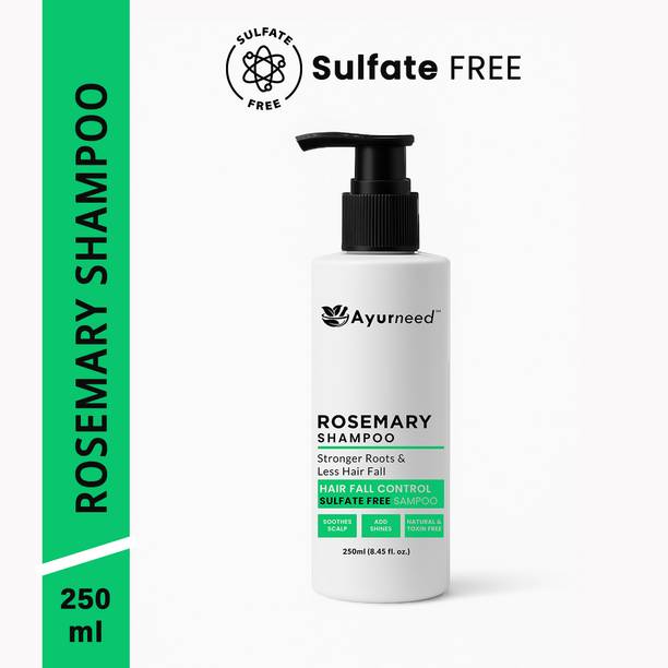 ayurneed Rosemary Shampoo with Niacinamide & Caffeine | Sulfate-Free Hair Fall Care