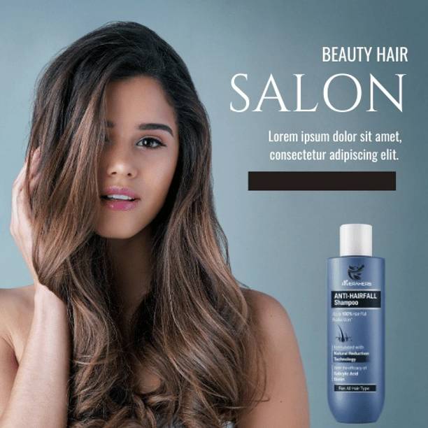 RIVERAHERB Anti-Hairfall Shampoo with Salicylic Acid & Biotin for Strong & Shiny Hair (