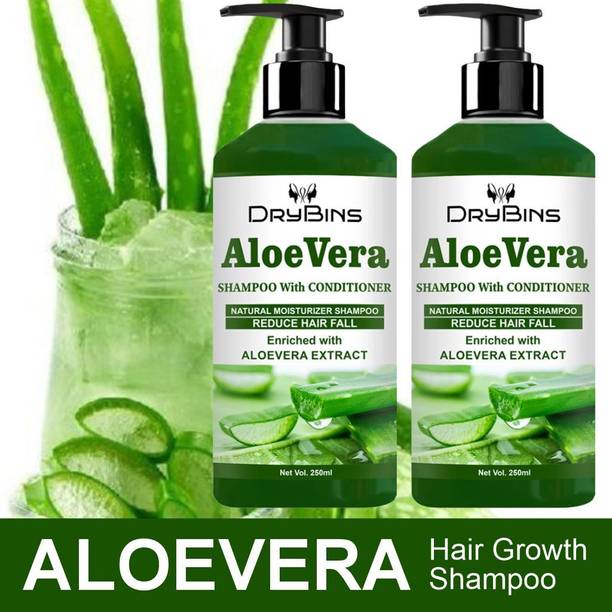 DRYBINS 2 in 1 Aloe Vera Shampoo and Conditioner for Hair Fall and Dry Damage Care